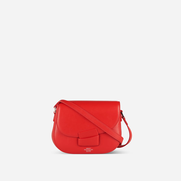 Red best sale saddle bag